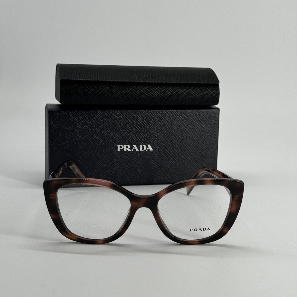 Prada Eyeglasses Frame VPR BO4 Size
53/17 Brown - Picture 2 of 4